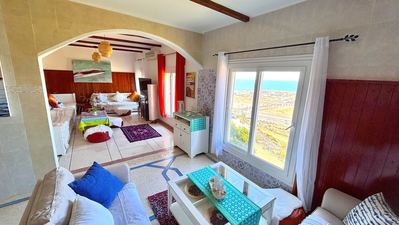 Living room with Atlantic sea view