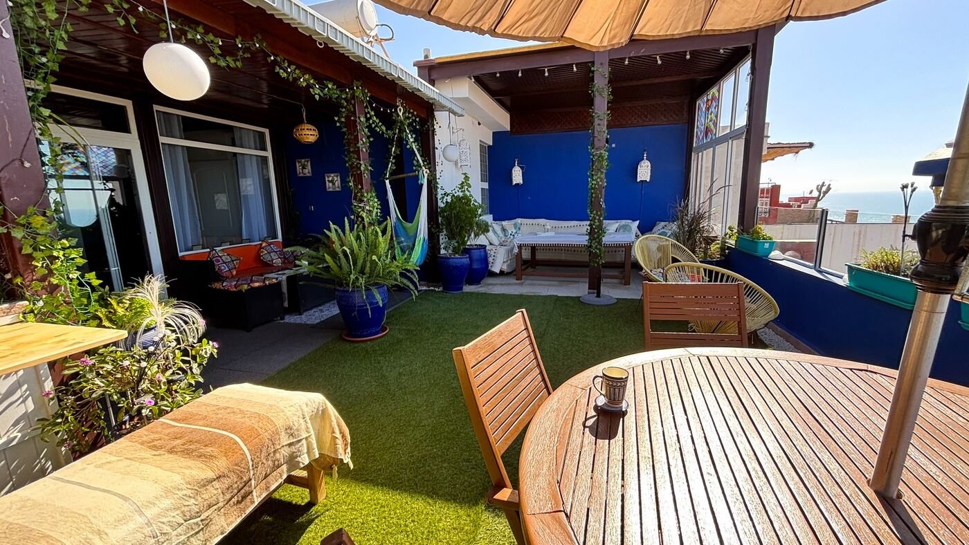 Rooftop terrace with sea view
